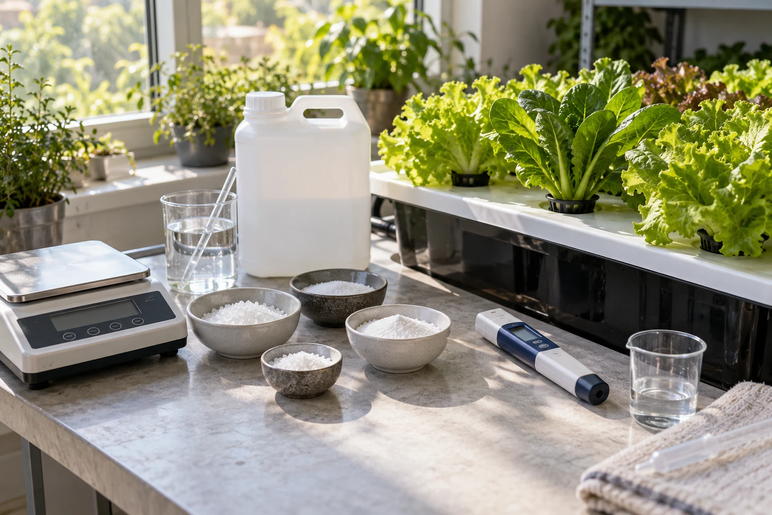 Mon engrais hydroponique maison : recette, dosages et réglages