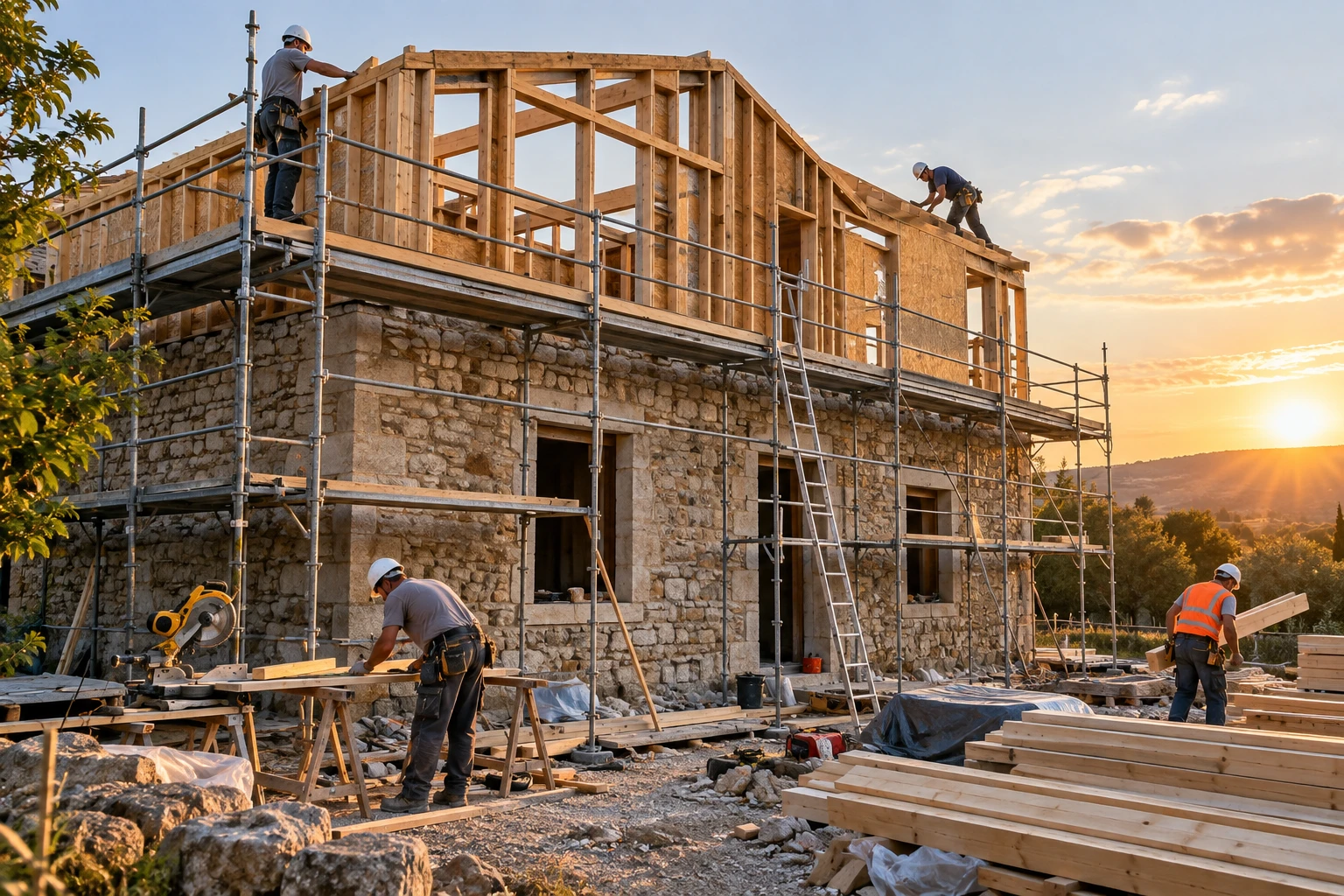 Surélévation d&rsquo;une maison ancienne : vérifier avant de bâtir